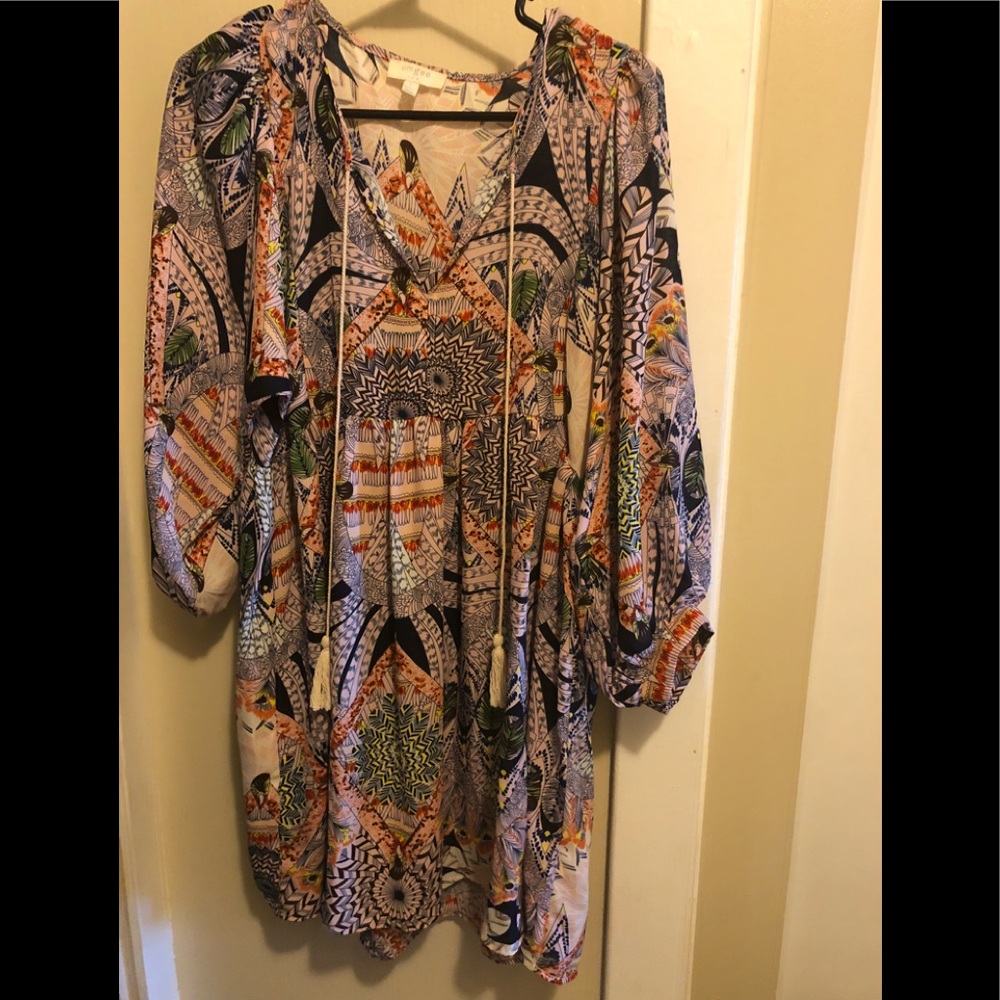 Umgee Size L tunic dress. Boho